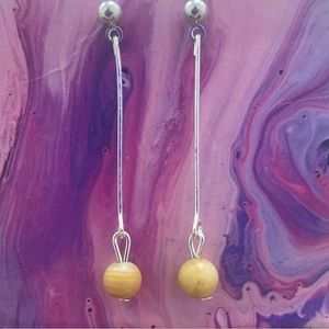 Crazy lace agate handmade earrings. NICKEL FREE - HYPOALLERGENIC